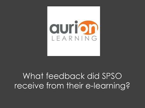 What feedback did SPSO receive from their e-learning?