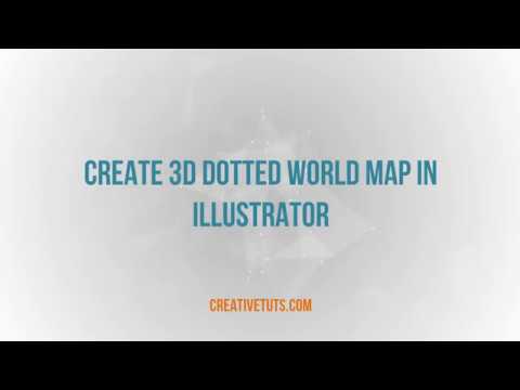 Creating 3D Dotted World Map using Illustrator