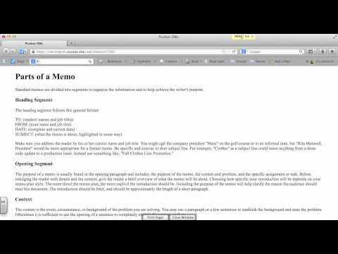 Memo   Introduction