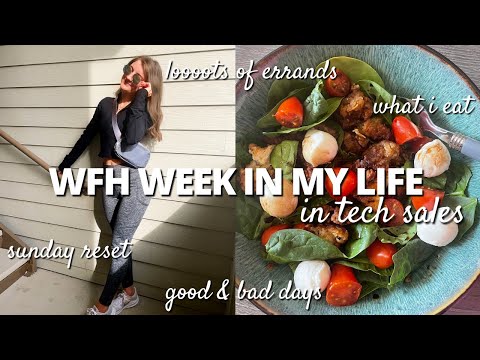 VLOG: 9-5 wfh work week in my life | sunday reset, thoughts on working from home, errands, IG pics