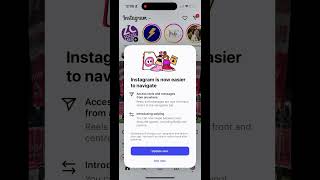 New Instagram Update Reels and DM Layout Menu Bar - #instagramgrowth #instagramupdates