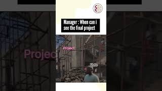 Manager : Not tomorrow, you can Do it now 😂😂