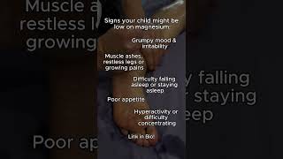 Is Your Child Low on Magnesium?  #magnesium #benefits #healthychildren #childrenhealth