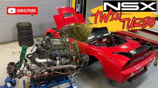 It Begins… Full Powertrain Removal on Our Twin Turbo 1993 Acura NSX (Ep 5)