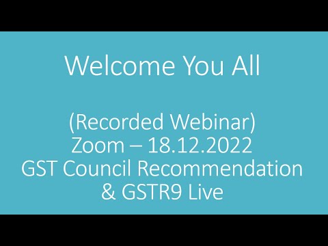 GSTR9 LIVE DEMO - TN TAX ACADEMY