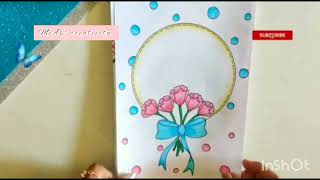 front image design 💕🦋/ circle ⭕ design/ project design 💖