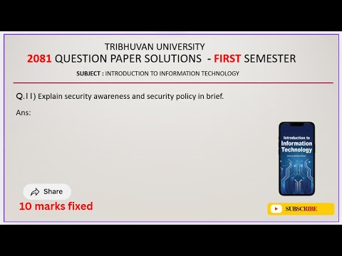 Introduction to Information Technology Explained | BSc CSIT 1st Semester | TU 2081 Qno.11 Solution