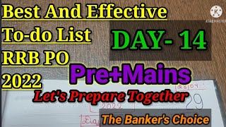 Daily to-do list/RRB PO 2022/Day-14/#ibps #bankexams #rrbpo #ecgcpo #sbiclerk #rrb