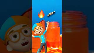 The race track is LAVA?! ULIMATE 🔥 STEM Toy Car Challenge! #blippi #shorts