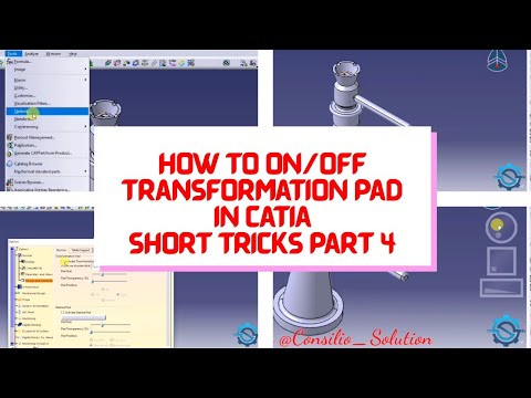 How To ON/OFF Transformation Pad In CATIA Part 4 | Short Tricks In CATIA | @Consilio Solution