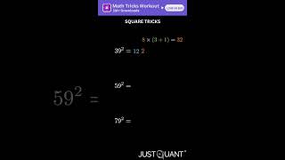 Math Tricks - Square Tricks - Mental Math Shortcut - Easy Math Tricks - Quick Maths #mathtricks