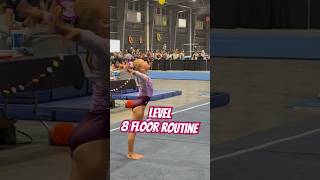 Level 8 floor routine ⭐️🤸‍♀️ #kynlee #kynleethegreat #gymnast #competition #flip #double #kynlee
