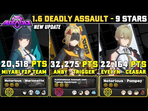 NEW!! ZZZ Deadly Assault v1.6 - Miyabi, Trigger x Anby, Evelyn x Caesar | Zenless Zone Zero.