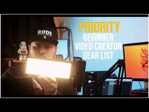 10 BEGINNER video creators GEAR list: What to buy FIRST!!