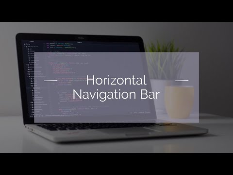 How to Create a Horizontal Navigation Bar with HTML & CSS