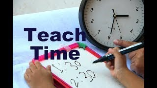 Teach how to READ WRITE TELL TIME Clock Common Core Math