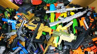 100+ Ultimate Toy Gun Arsenal Box! Gold AK47, M4 Rifle, Sniper, Revolvers & Tactical Weapons Collect