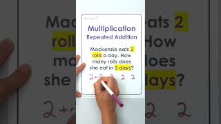 Singapore Math Mini Tutorial - Multiplication - Repeated Addition Word Problem #mathiseasy