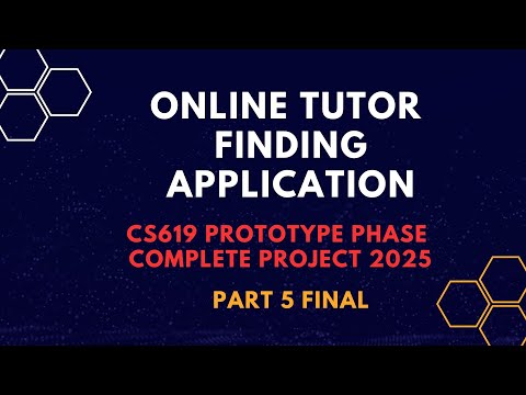 Online Tutor Finding Application Prototype Phase Part 5 Final