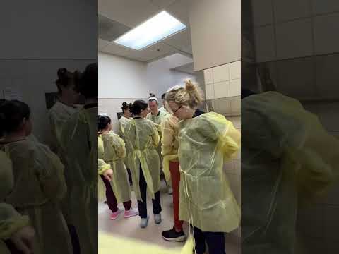 1st year PA student suturing lab #pastudent #physicianassociate #physicianassistantstudent
