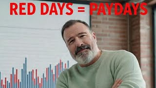 Red Day = Payday  #options #dividends #swingtrade
