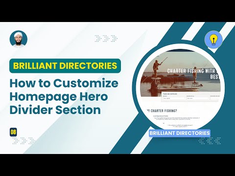 How to Customize Homepage Hero Divider Section | Brilliant Directories by Dev Bilal.