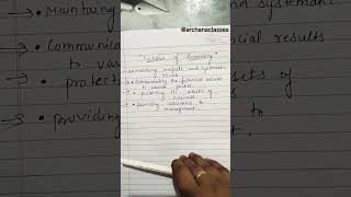 Function of accounting in Hindi #youtubeshorts #accountancy @archanaclass #shortvideo