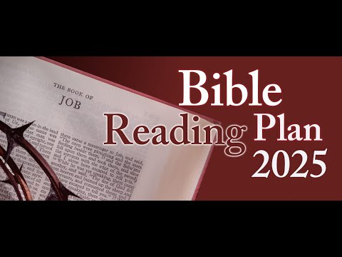 One Year Daily Bible 2025  (January 1 to February 22)   | Black Screen - 1 of 6