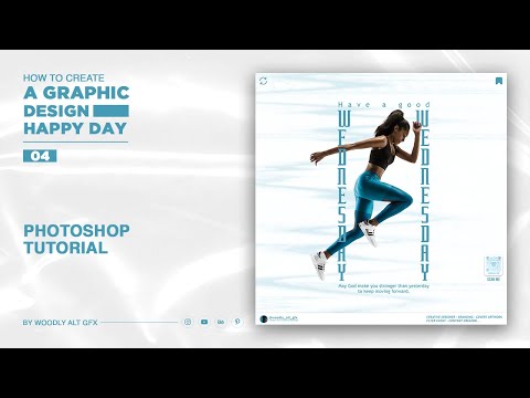 Photoshop Tutorial How I Create A Graphic Design WEDNESDAY Portfolio #photoshoptutorial #porfolio