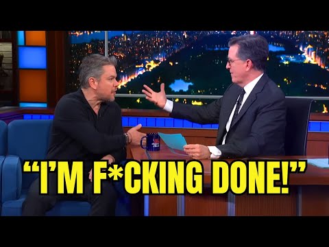 Matt Damon Storms Off Stephen Colbert’s Show After Being Mocked on Live TV