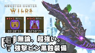 【結局最強か？】黒蝕×ヌシ魂を引いたら即作るべき汎用スラアク装備【モンハンワイルズ/MHWilds/巨戟アーティア/黒色一体】