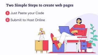 Simple steps to create web pages online - HtmlSave