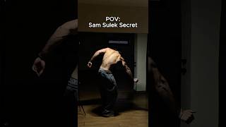 Sam Sulek Secret gave me abs 👀 GymLamp power #gym #gymbro #gymrat #gymbros