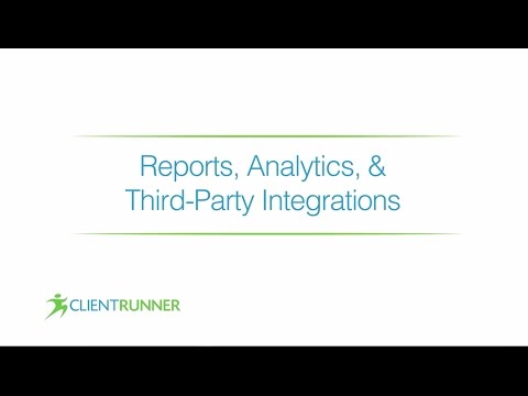 ClientRunner - Reports, Analytics  and Third-Party Integrations