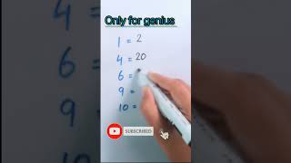Math puzzle for genius | #viral #shorts #youtubeshorts
