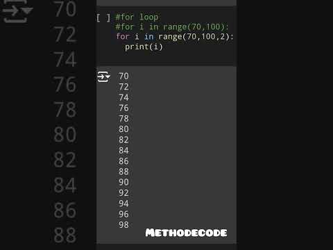 For loop using Range in Python. #pythonforbeginners #pythontutorial #python #forloop #forloops #code