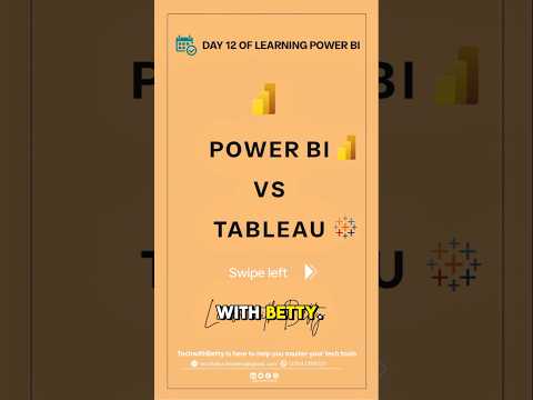 Power BI Vs Tableau - Which is Best? #PowerBiLearningSeries #learning #tech #subscribe #viralvideo