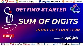 Sum of Digits (Input Destruction)