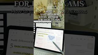 Best Last Minute Study Method for Exams! 📚#FinalExamTips #StudySmartNotHard #ActiveRecall