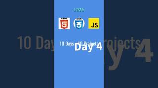 Day 4 of 10 Days - 10 Projects🔥