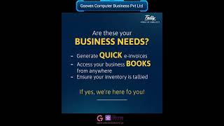 Need Accounting Software||Gseven||Tally Software