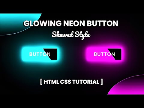 Glowing Neon Button | HTML CSS tutorial | 2025