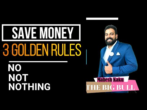How To Save Money | Stock Market Tips |  Big Bull | Mahesh Kaku