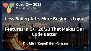 Less Boilerplate, More Business Logic –  20/23 that makes our code better :: Miri Ben Nissan
