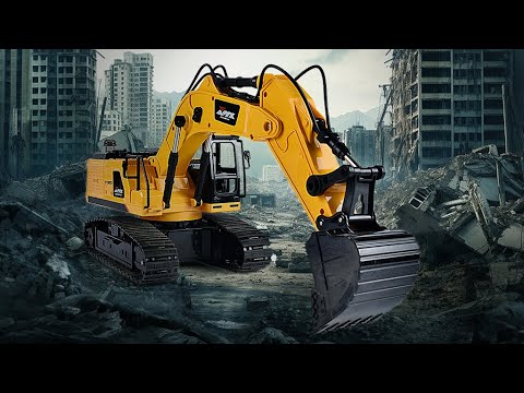 Mighty Crafters in Action! Realistic 1:16 RC Alloy Construction Trucks at Work