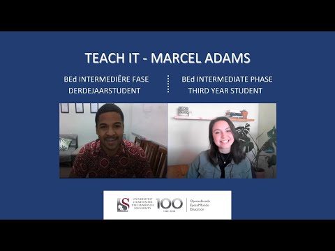 Teach It - Marcel Adams: Intermediêre Fase Student | Intermediate Phase Student