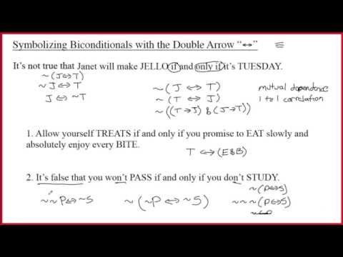 3.1 Answers for Symbolizing Biconditionals