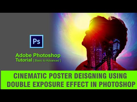 Double Exposure Effect in photoshop | Double exposure  in photoshop tutorial | movie poster design