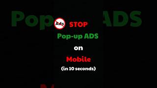How to stop ads on mobile | adblock #shorts
