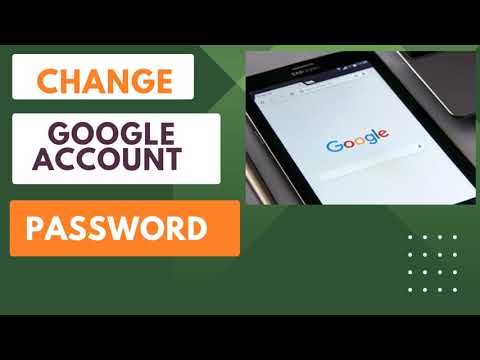 How to change google account password in your phone